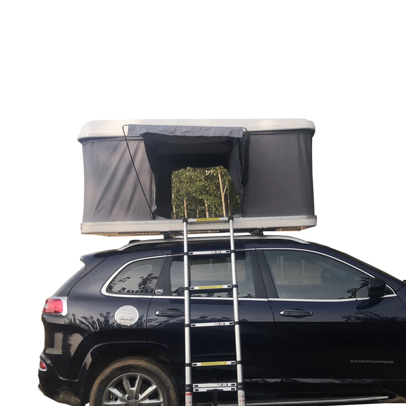 Outdoor Hard Shell Fiberglass Car Roof Top Tent For Camping 4 Season Roof Tent Canvas Aluminium Car SUV Roof Top Tent Automatic