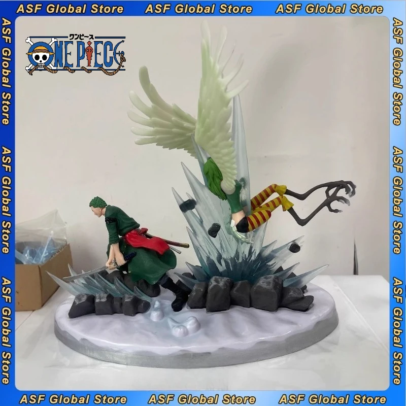 

25cm ONE PIECE Roronoa Zoro VS Monet Anime Figure Pvc Model Peripherals Desktop Decoration Ornaments Collection Gifts Toys Kids