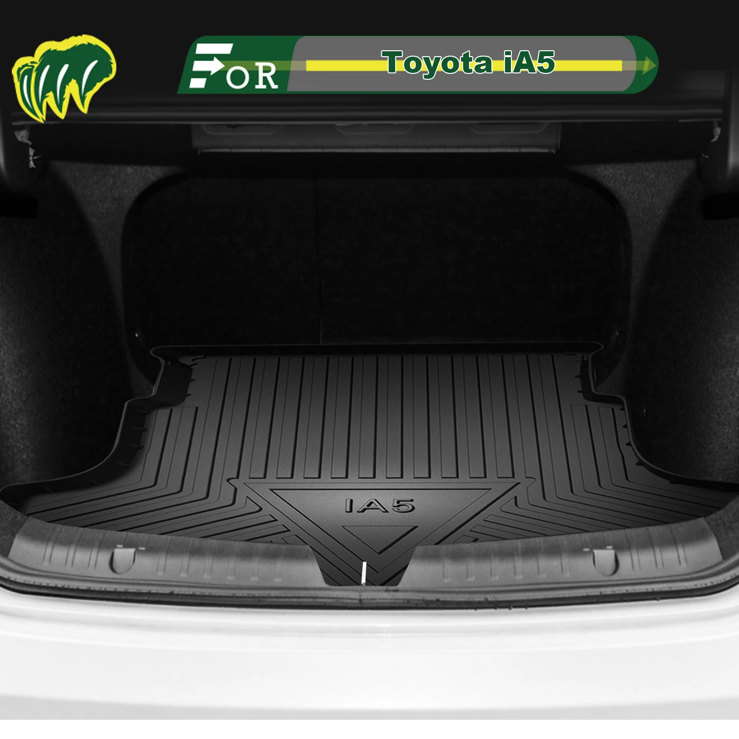 

For Toyota iA5 2019-2025 TPE Custom Fit Car Trunk Mat All Season Cargo Mat 3D Shaped Trunk Liner Rear Trunk Protection Mat