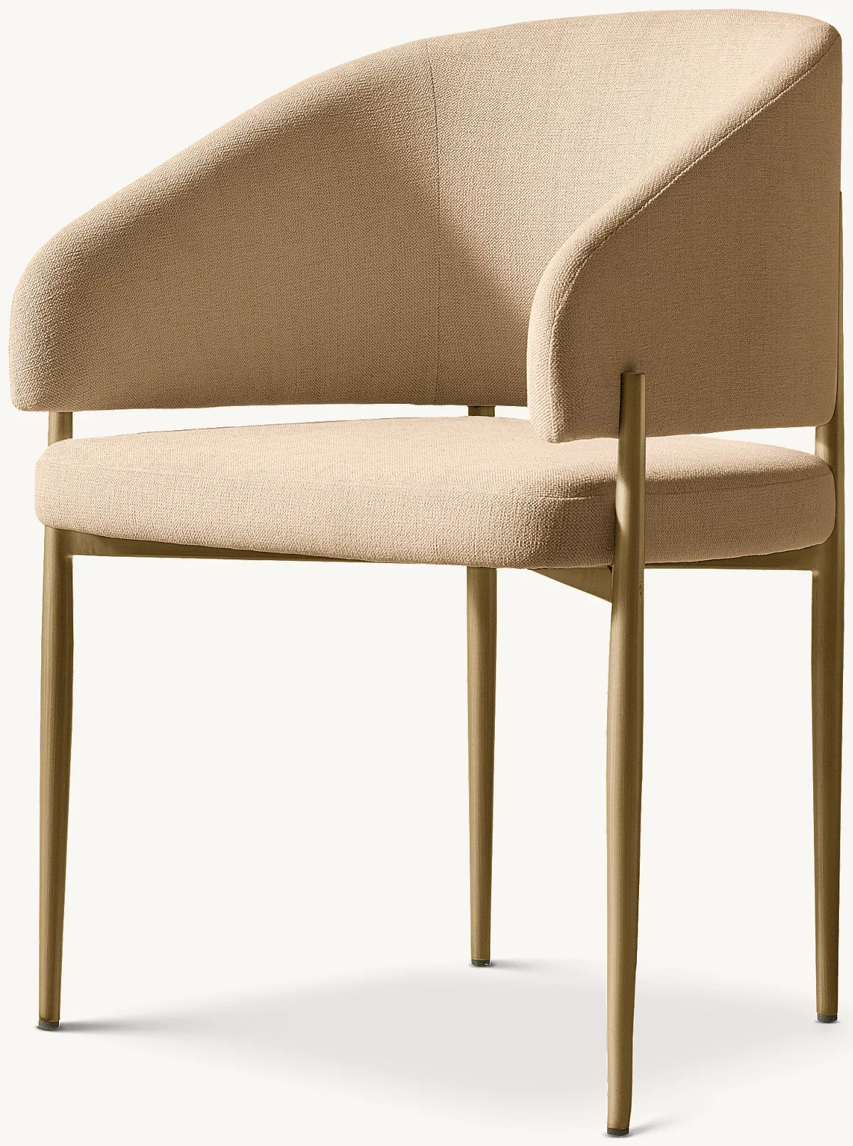 *Scalloped Heart Back Sage Green Textile Fully Wrapped Tapered Leg Vintage Upholstered Dining Chair