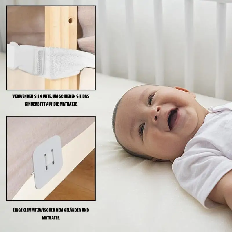 

Безопасный фиксирующий ремешок для детских кроваток и рельса.