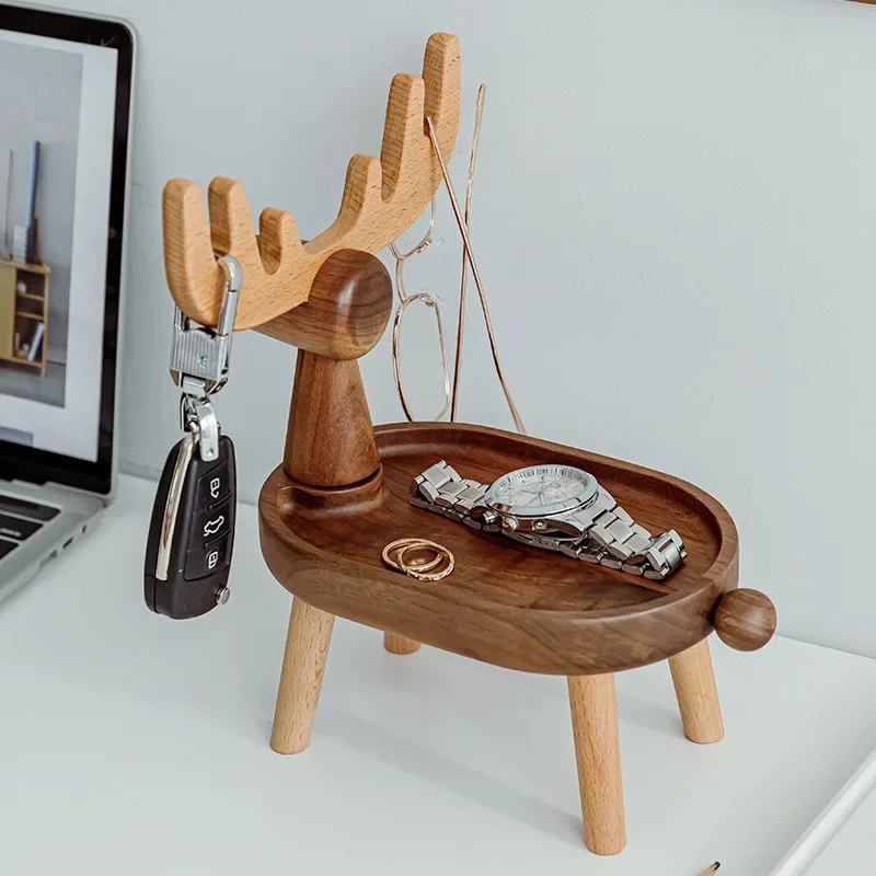 Entrance storage rack, jewelry rack, ornament bedroom home creative deer elf