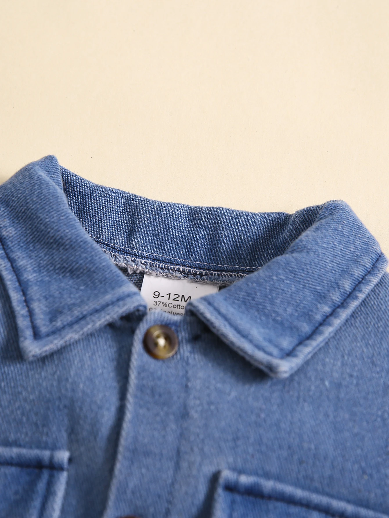 Baby casual imitation denim Onesie