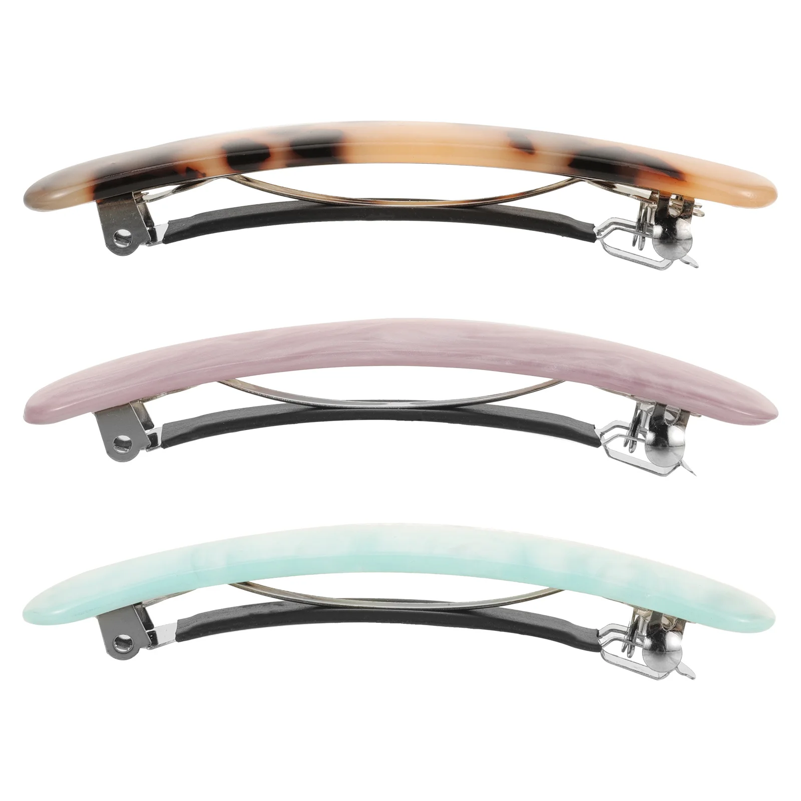 3Pcs Hair Clips Elegant Acetate Hairpins Non-Slip Holders for Women Fashion Hair Styling Accessories Party Wedding Use