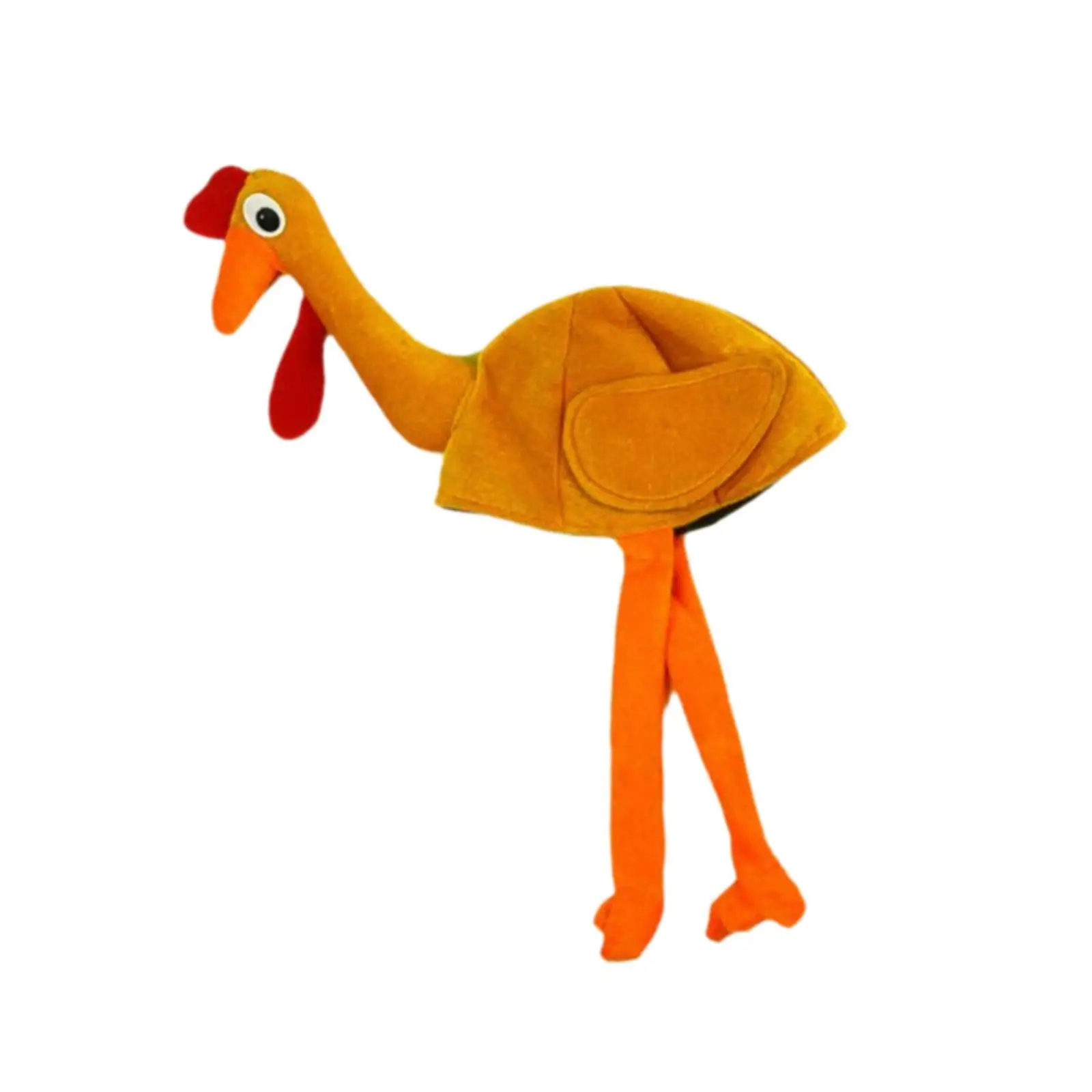 Grappige Turkije Hoed Lange Benen Hoed Nieuwigheid Hoeden Zacht DIY Crafting Dress up Party Accessoires Hoofddeksels voor Vakantie Dress up Party