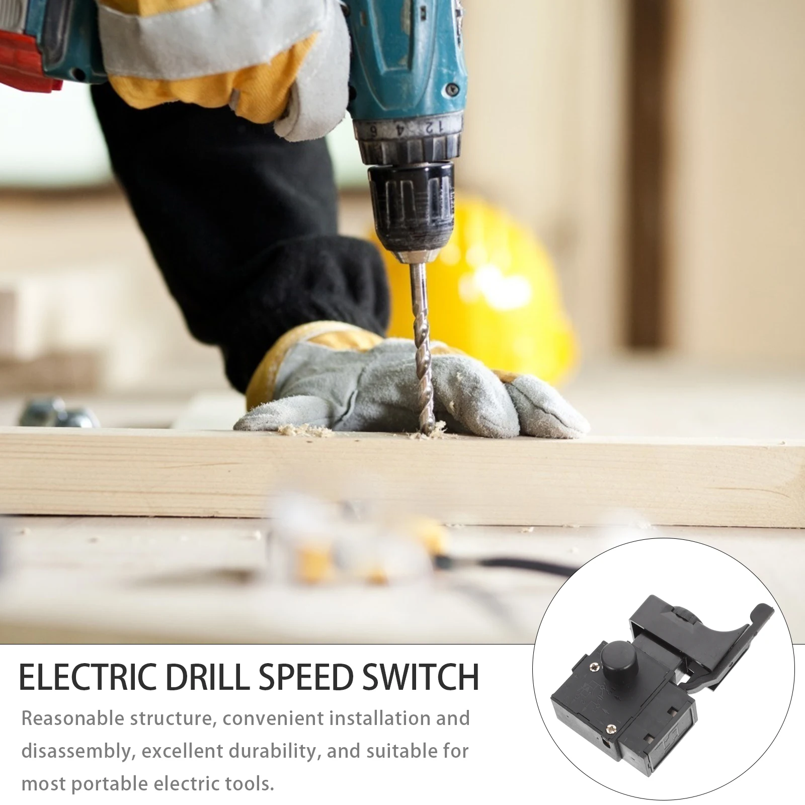 Cordless Drill Speed Regulating Switch Accessories Black Plastic Hand Controller Portable Adjustable Trigger Replacement Parts