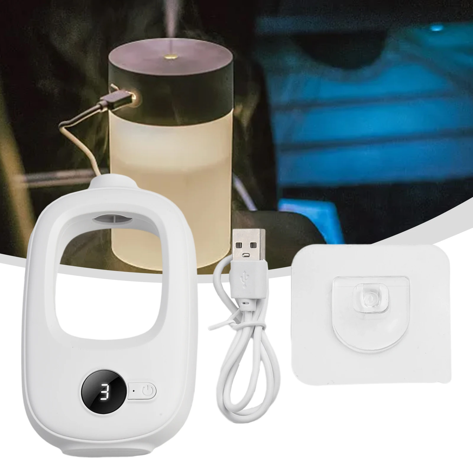 เครื่องฟอกอากาศ Diffuser Air Freshening Diffuser สเปรย์อัตโนมัติ 1500mAh Air Fresh Machine น้ําหอมคุณภาพสูง