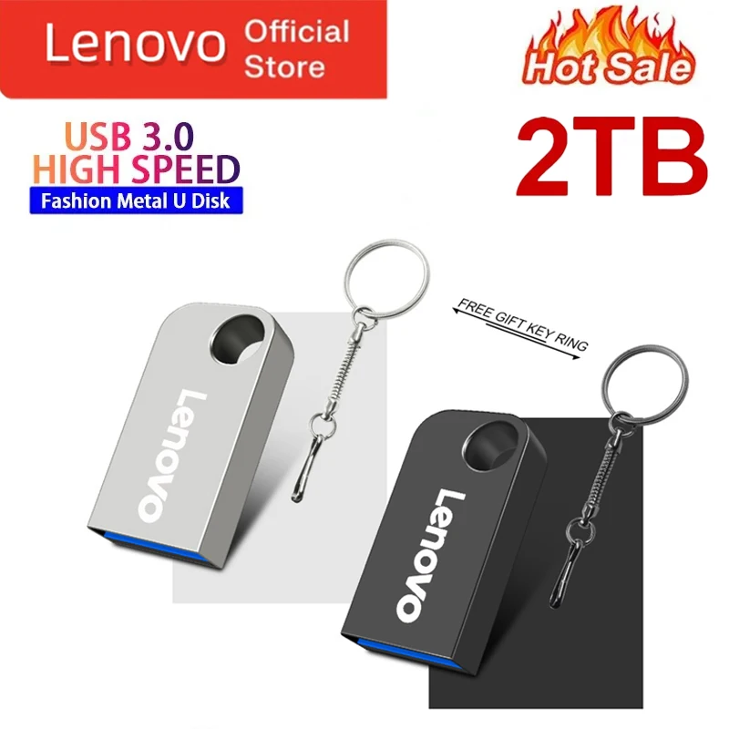 Lenovo 2TB USB 3.0 Flash-Laufwerke Hochgeschwindigkeits-Metall Pen drive 1TB 3,0 GB 512GB tragbares USB-Laufwerk wasserdicht Memoria USB-Flash-Disk