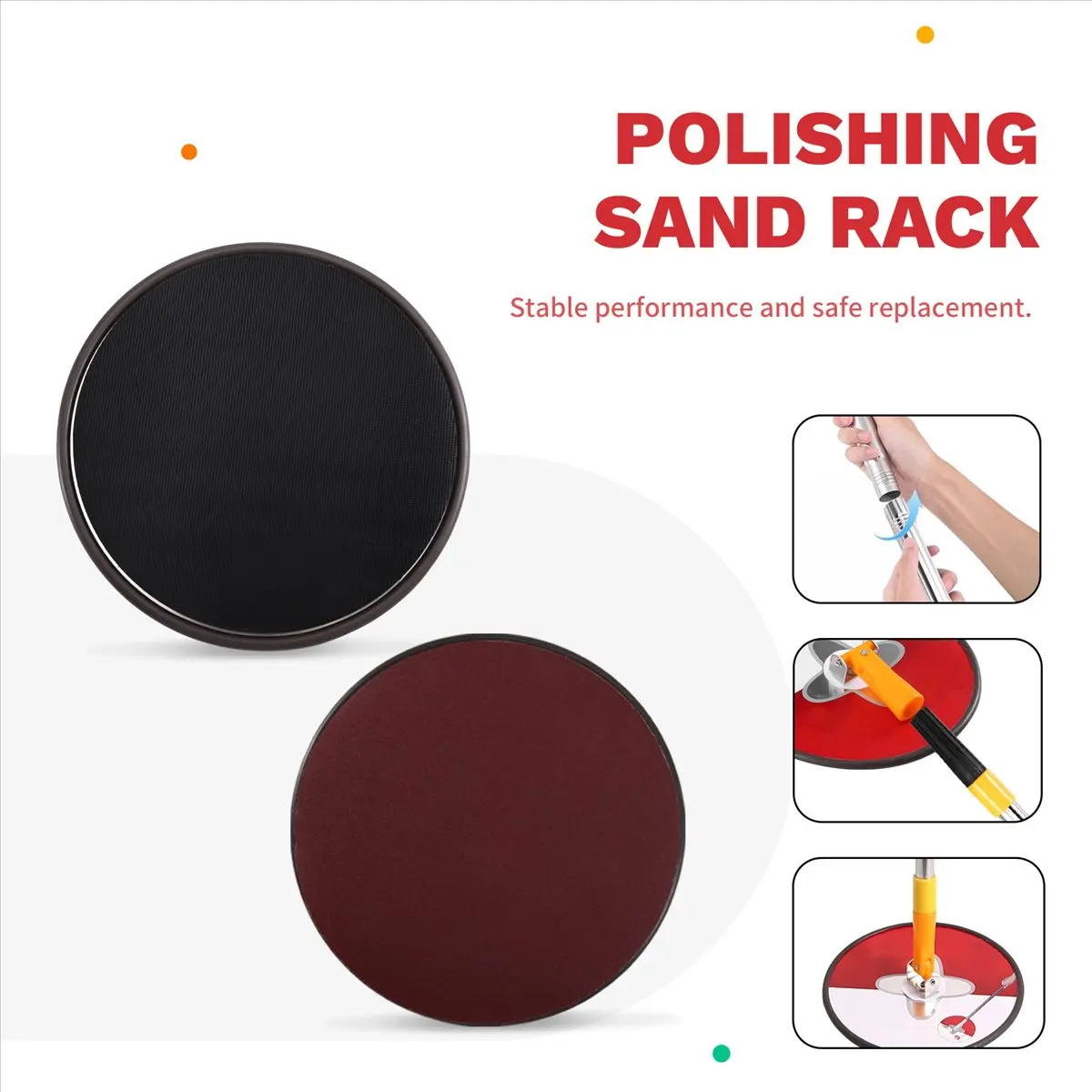 ماكينة صنفرة القطب للجدران الجافة، ماكينة صنفرة الحوائط الجافة اليدوية مع عمود تمديد. مثالية للرسم