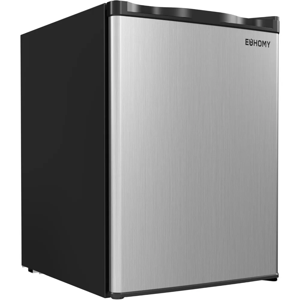 

2.1 Cubic Feet Freezer, Single Door Compact Mini Freezer with Reversible Stainless Steel Door,