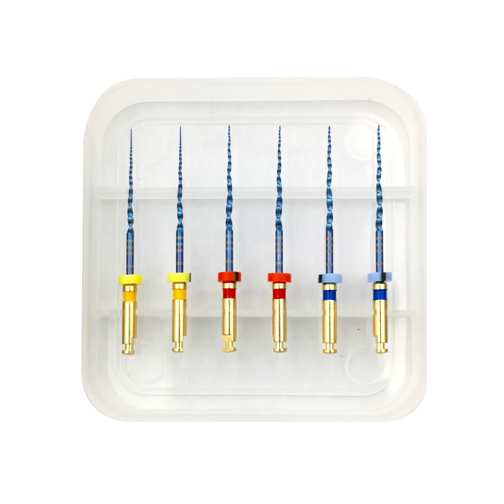 Dental Pro Next Taper Blue Heat Activation X1 X2 X3 NITI Files Endo 6szt/pudełko Zastosowanie silnika Pilniki obrotowe Uniwersalne pilniki Endodontyczne