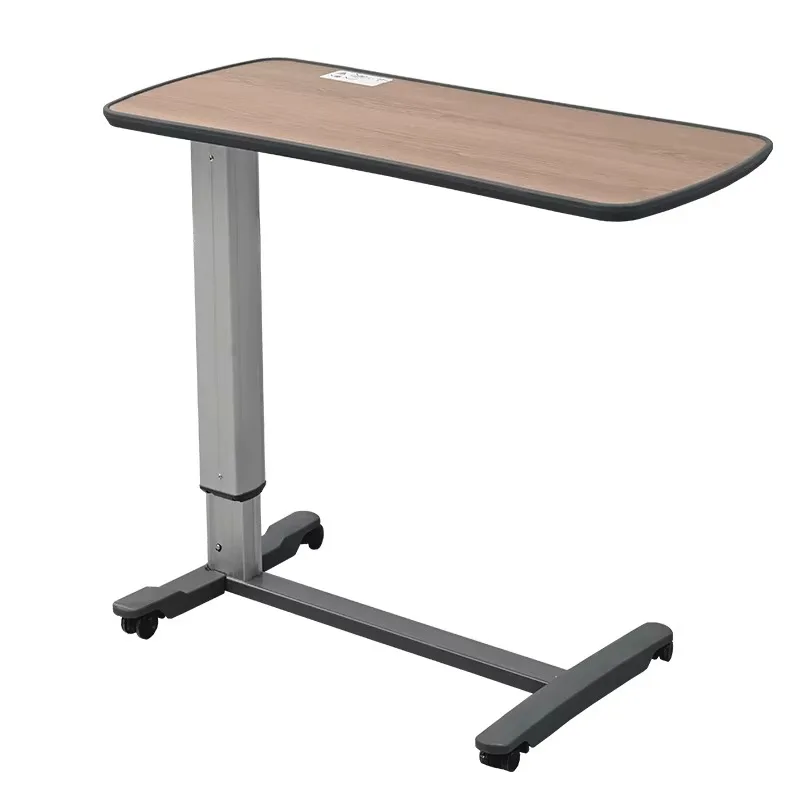 طاولة السرير الطبية فوق السرير للمستشفى مع عجلات قابلة للتعديل #1