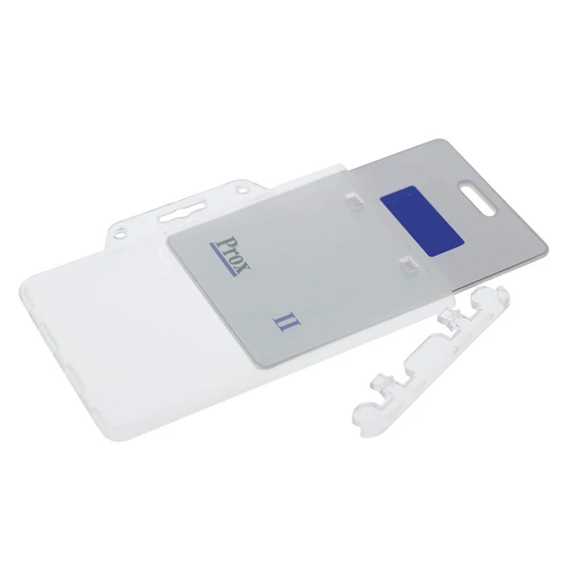 Transparent Durable Horizontal Plastic Card Holder Chest Plate Nurse Accessories Chest Badge Id Holders Card Protector Sleeve