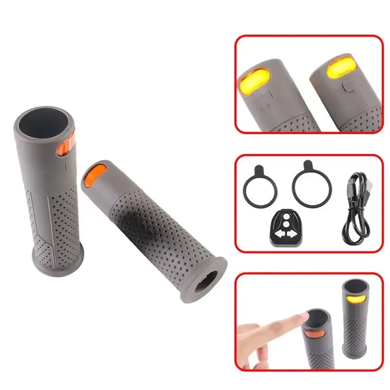 For Xiaomi Electric Scooter Rubber Handlebar Silicone Cover With Turn Signal RTS Scooter Handle Grip