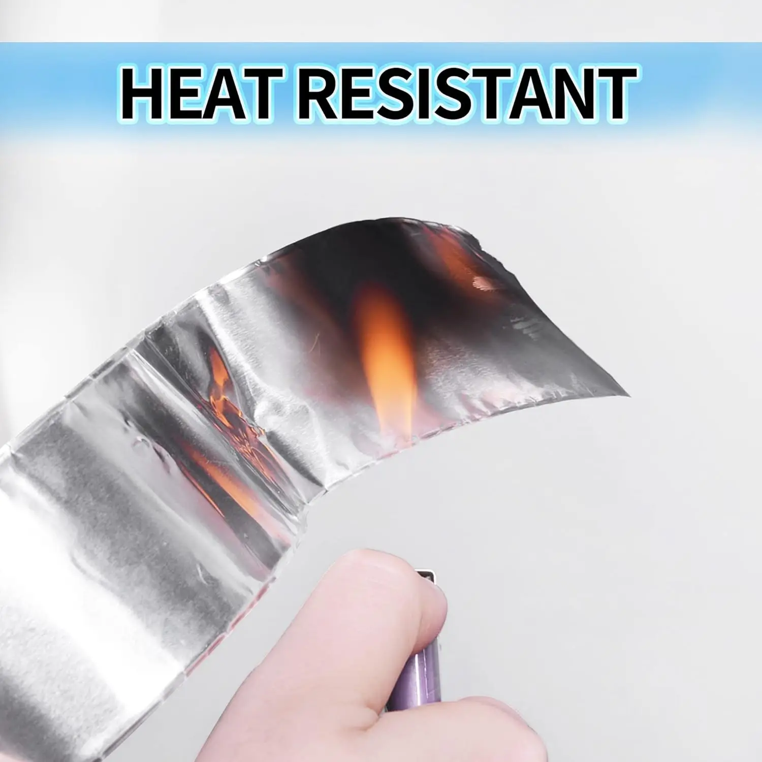 Aluminium Foil Tape Silver Heat Resistant Leakproof Adhesives Patching Repair Anti-Leakage Duct Tape Kitchen Waterproof Stickers image 4