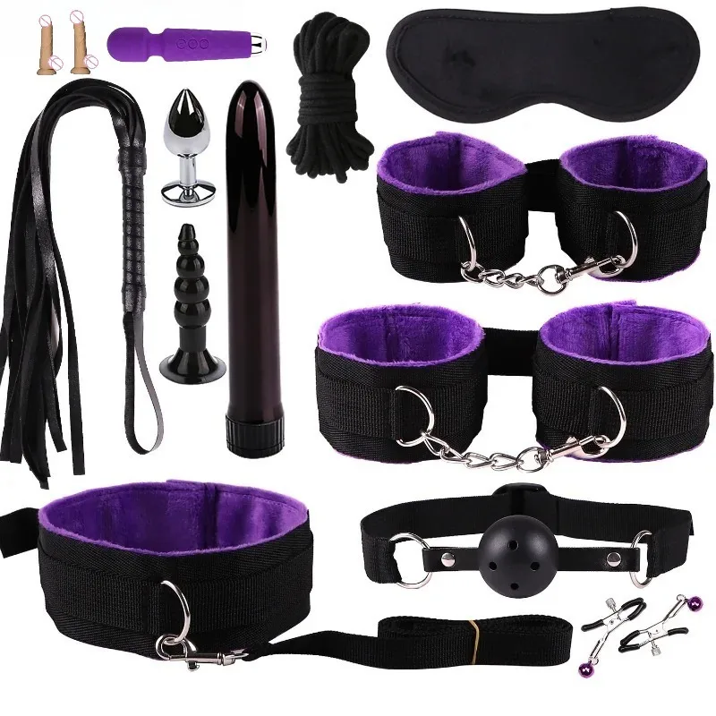 Adult Sex Harness Dildo AV Vibrator Teddy Slave Bondage Body Binding BDSM Game Restraint Set Sex Toys for Women Men Gay Couple view 3