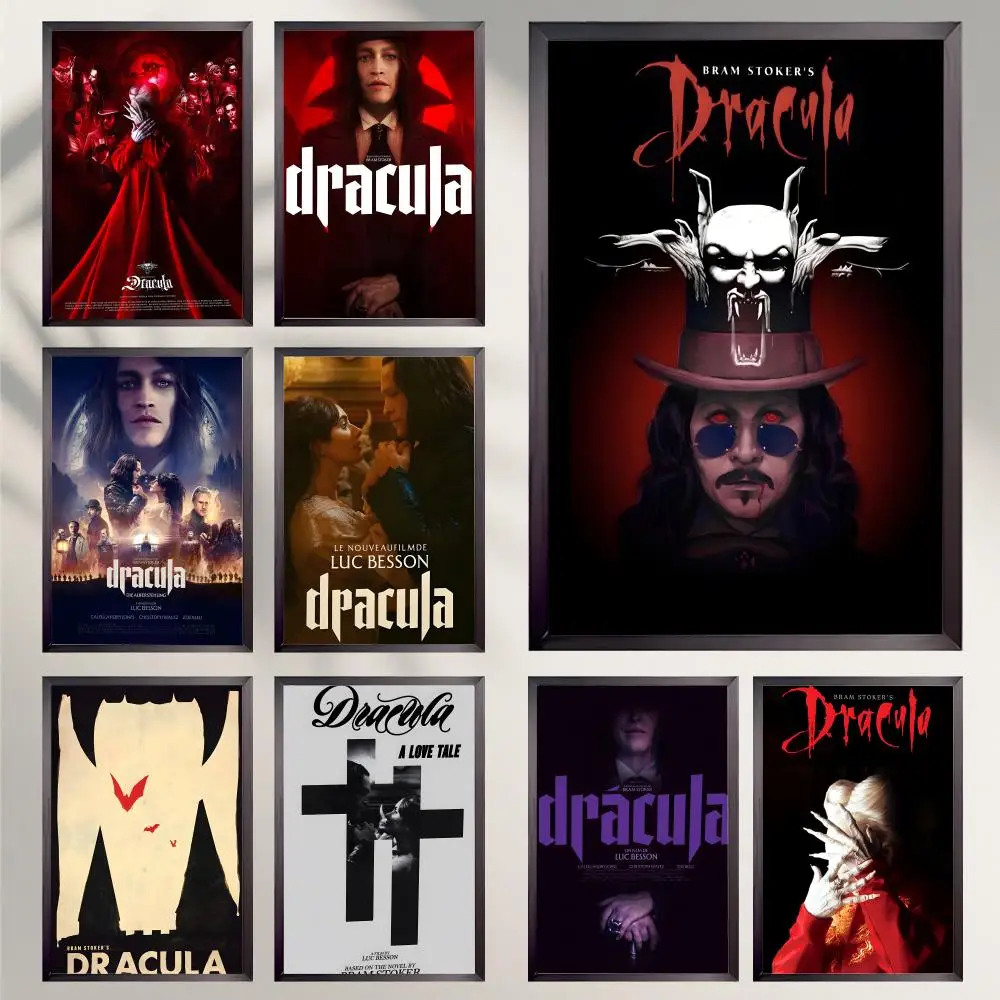 Film-D-Dracula A Love T-Tale-Poster, HD, vielseitig, wasserfest, Wanddekoration, selbstklebend, perfekt für jeden Raum und ideales Geschenk
