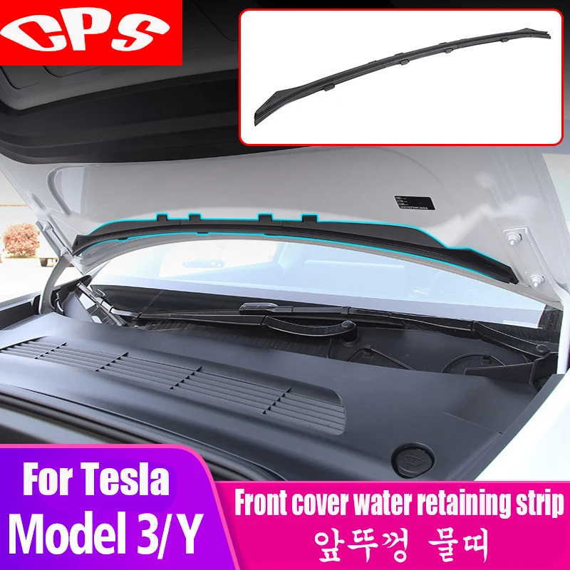 

Front case cover waterproof, dustproof and leafproof seal strip for Tesla Model 3 Y protective cover modification accessories