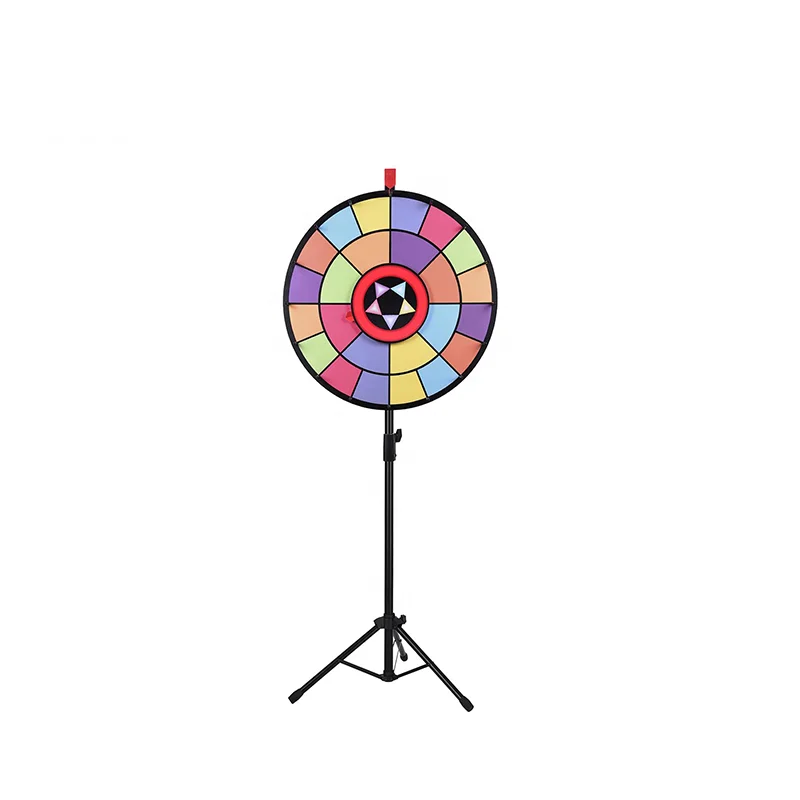 Newly Released Carnival Prize Wheel Fortune Wheel in Circle S for Gym Usage Floor Stand Spin Game