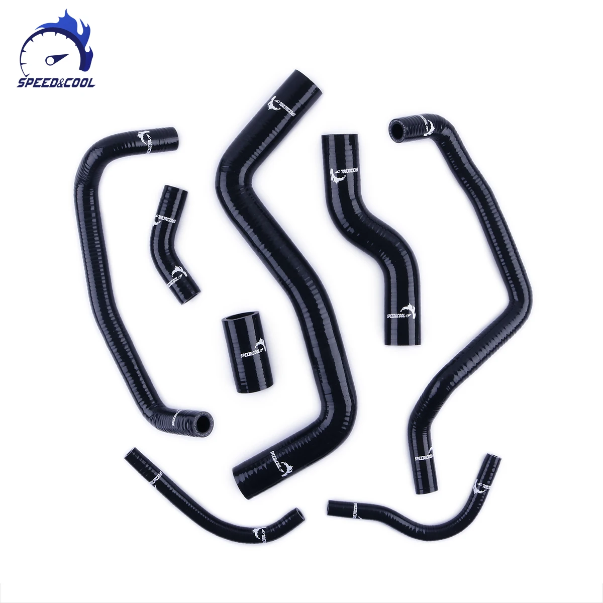 SPEED&COOL For 1993-1997 Toyota Corolla AE101 AE102 AE111 4AFE 7AFE 1.8 Silicone Radiator Coolant Tube Pipe Hose Kit