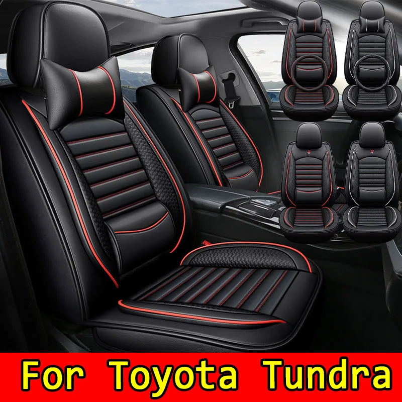 ForToyotaTundraCarseatcovers Coprisedili ca di fascia alta morbidi e confortevoli, coprisedili integrali in pelle PU, impermeabili