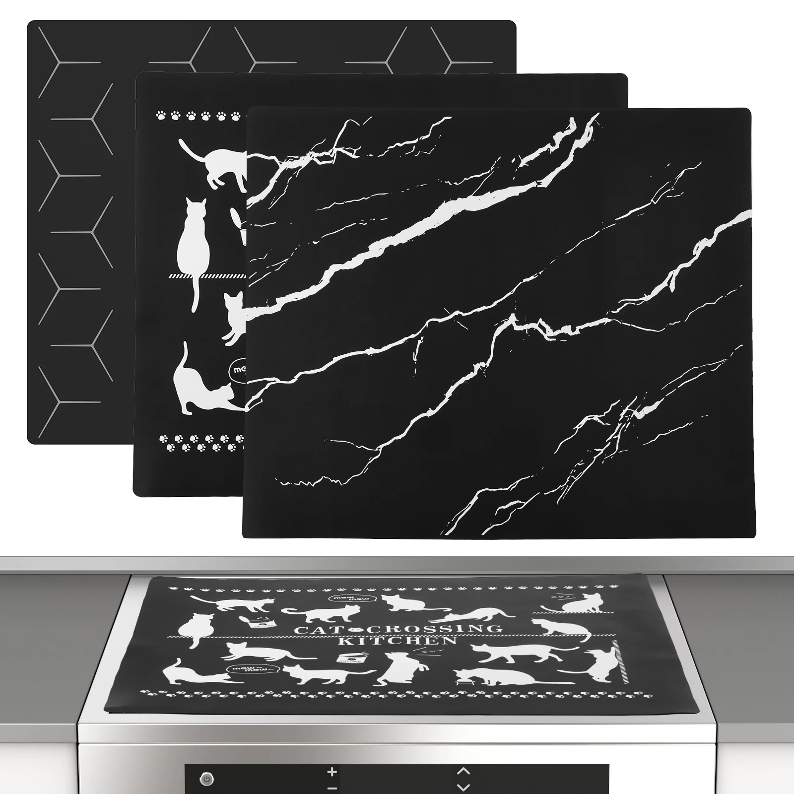 【セール中】IHクッキングヒータープロテクターマット シリコン製 IH調理器傷防止カバー 多目的電気コンロマット クックトップ傷防止プロテクター