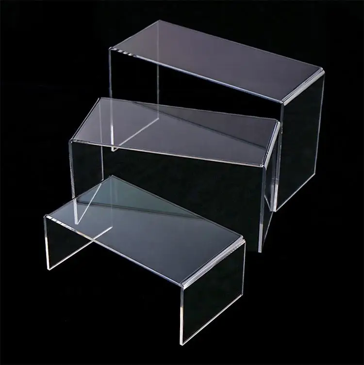 32set Desktop Table Display Stand Shelf for Toy Eyeglasses Perfume LEGO Jewelry Cosmetic Transparent Acrylic Display Stand Riser