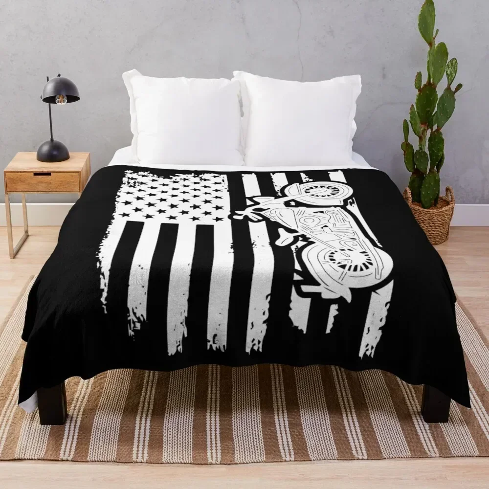 

Motorcycle Throw Blanket Stylish Couch Blanket for Home Living Room