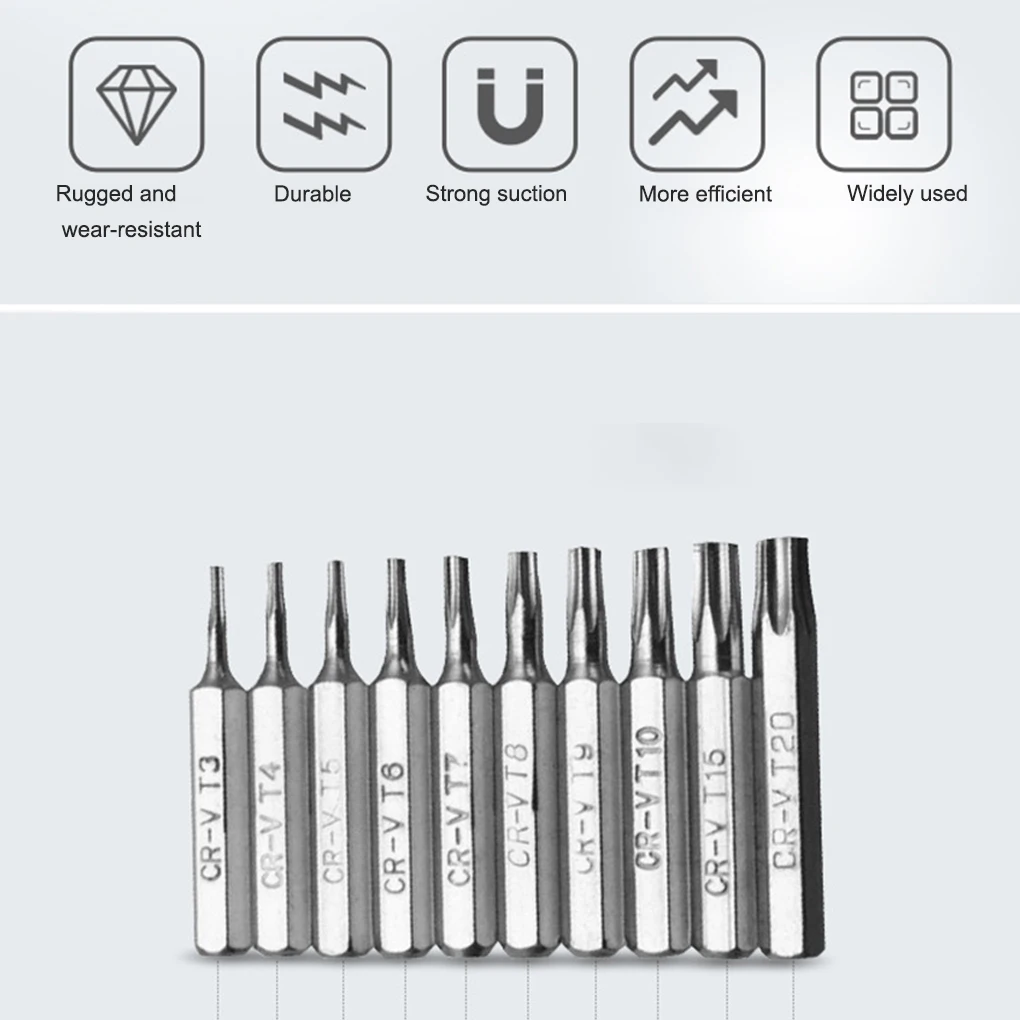 10Pcs Screwdriver Torx Head Mobile Repair Plum Blossoms Steel Accessory