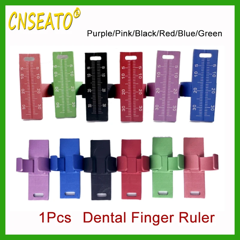 

1Pcs Dental Finger Ring Rulers Colorful Aluminium Endodontic Finger Rulers Span Measure Scale For Root Canal Measurement Dentist