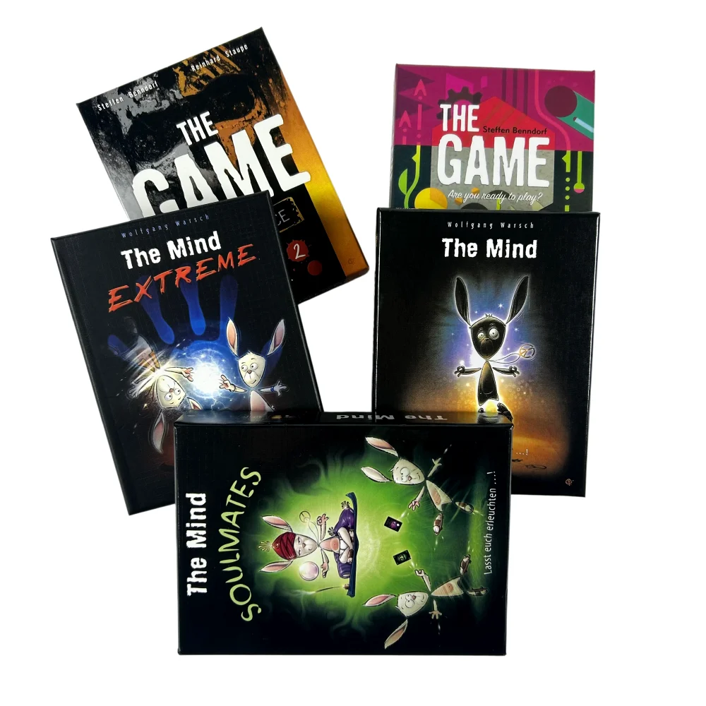 5 estilos del juego The Mind Cards | El Extremo del Mente | Los Amigos del Corazón | El Tablero de Juego | Las cartas de juego The Game Face to Face