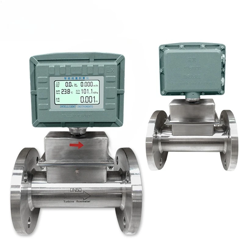 

G as Turbine Flow Me ter Natural Gas Meter Gas Biogas Oxygen Turbine Flow Meter