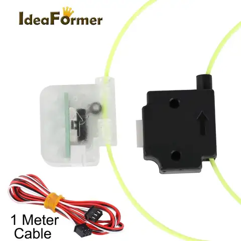 Ender 3 CR10 3D 프린터 용 1M 케이블 런 아웃 센서 재료 런 아웃 감지기가있는 3D 프린터 필라멘트 브레이크 감지 모듈