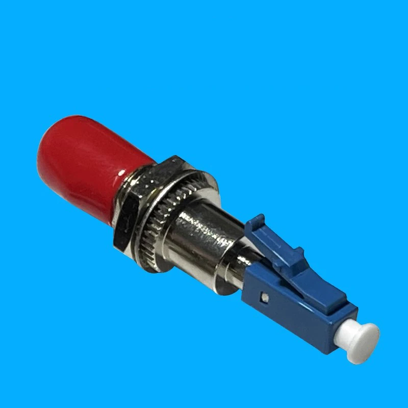 Optical Fiber Conversion Connector, LC Male to ST Female SM 9/125mm 50/125 Fiber Optic Hybrid Optical Adaptor Converter