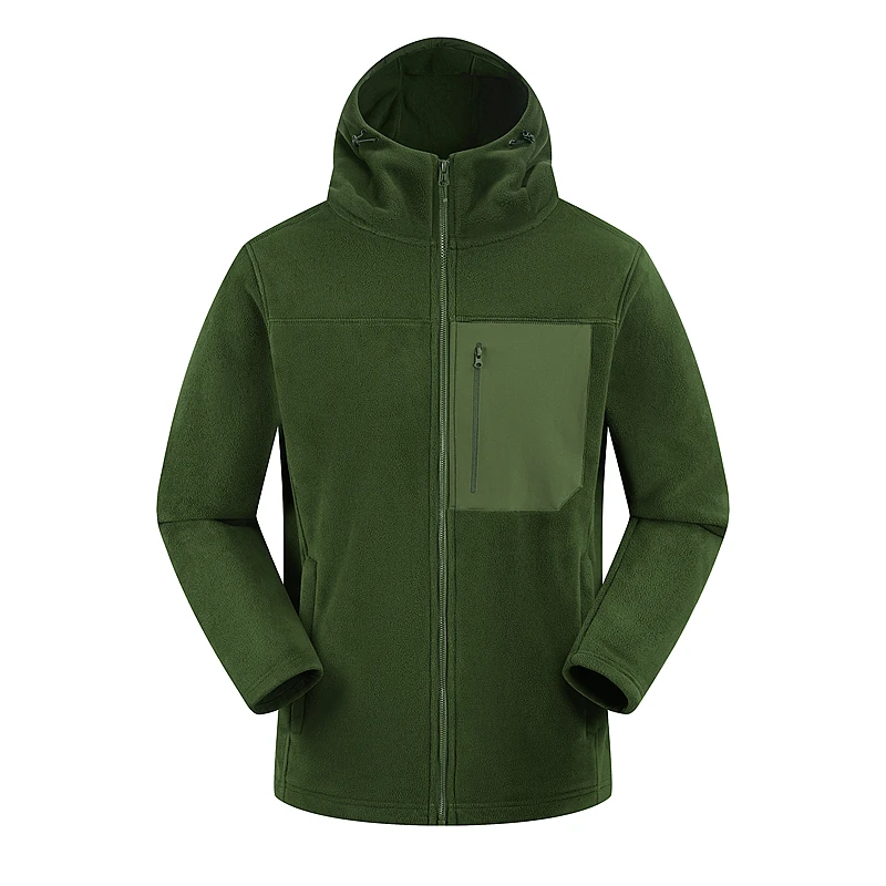

Men's Polar Fleece Breathable Warm Jacket New Soft Polar Fleece Jacket with Pockets Lightweight Outdoor Recreation Full Zip Coat