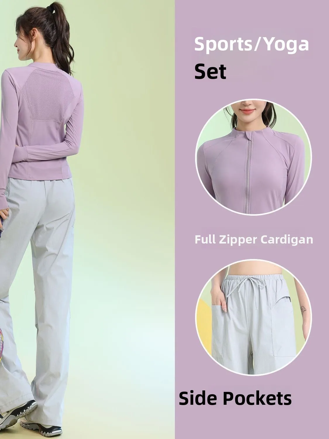 

Profional Fitn Women's Sportswear Long Sve Open Cardigan Qui Dry Morning Run Training Set Autumn 2025 New Arrival