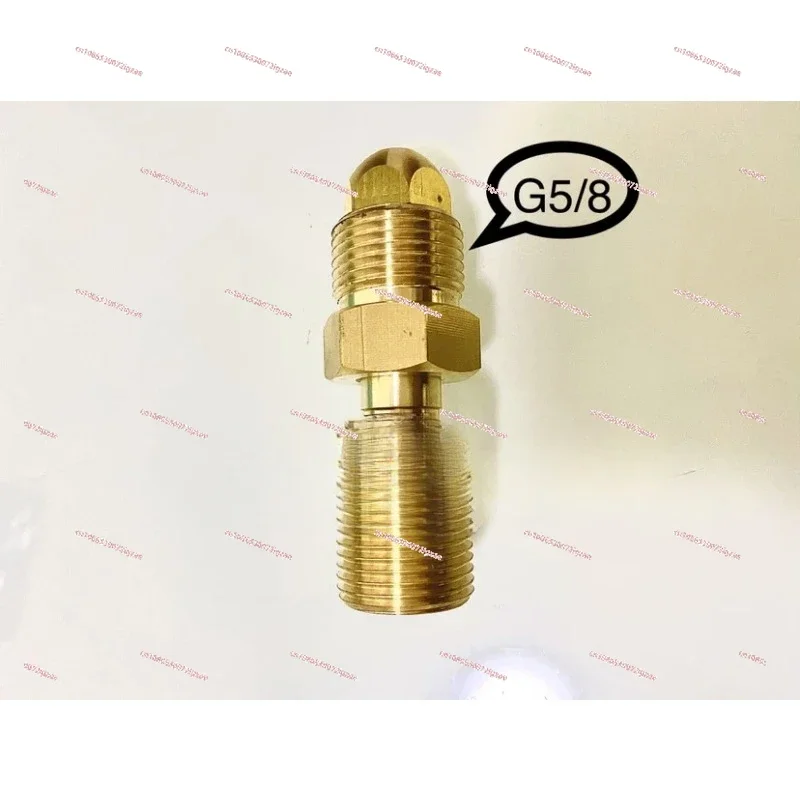 G5/8 adapter, imported gas cylinder adapter, CGA540 to 5/8 external wire adapter, spherical joint, all copper flexible joint