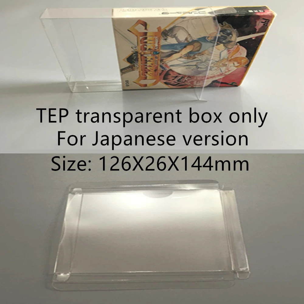 Collection Display Box For Nintendo Family Computer/Famicom/FC Game Storage Transparent Boxes TEP Shell Clear Collect Case