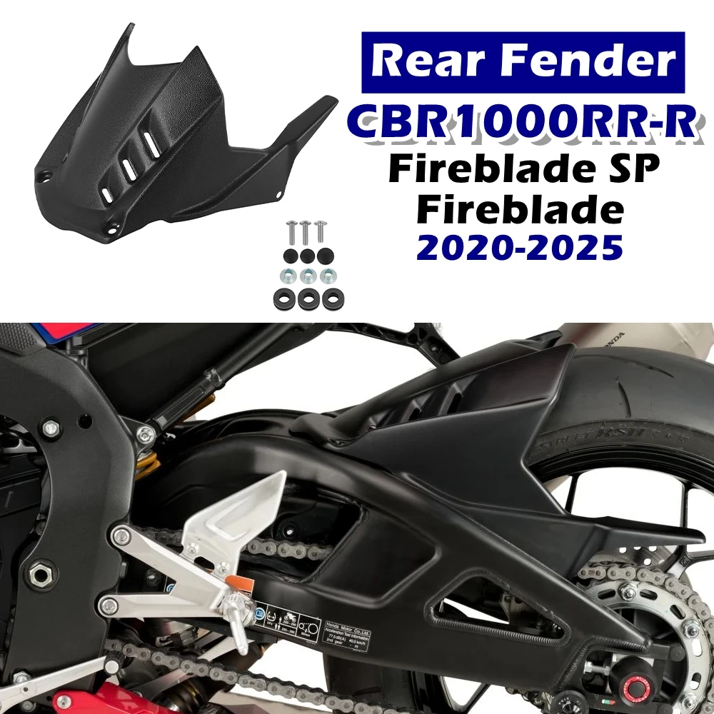 

For Honda CBR1000RRR CBR1000RR R CBR1000RR-R Fireblade SP 2020 2021 2022 2023 2024 2025 Rear Wheel Mudguards Hugger Splash Guard