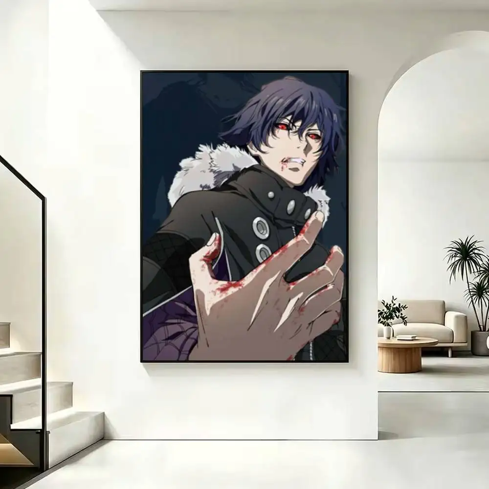 Tokyo Ghoul Kirishima Ayato Anime Poster Waterproof Wall Art Sticker For Bar Living Room Vintage Decor High Quality Print Gift