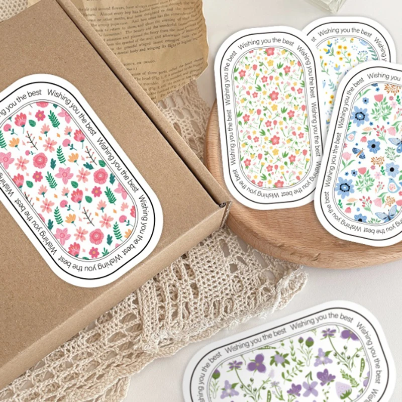 100 шт./пакет, эта упаковка Happy To See You Too, наклейки для малого бизнеса, подарочная коробка, упаковка, декор, наклейка «Спасибо», уплотнительные этикетки