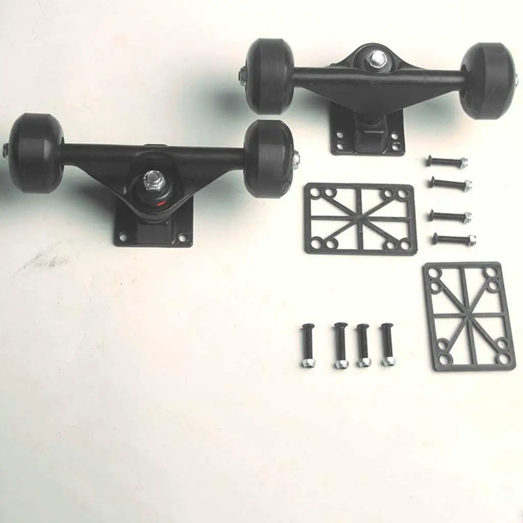 

Skateboard Wheel and Truck Durable Double Rocker Skate Wheel Skateboard Hardware 5" Skateboard Trucks for Longboards Skateboard