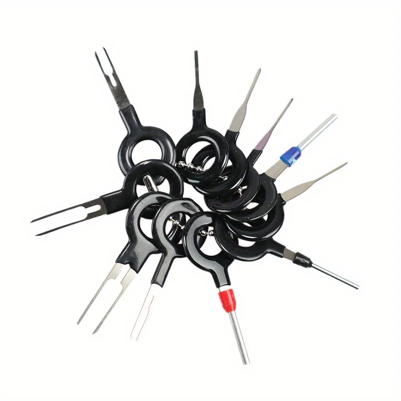 11/18pcs Car Terminal Removal Repair Tools Electrical Wiring Crimp Connector Pin Extractor Kit Keys Automotive Plug Pullers view 6