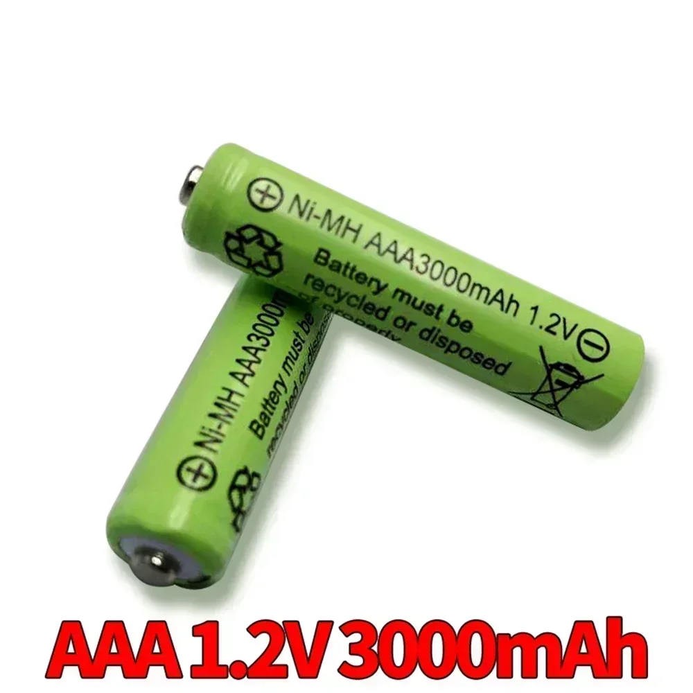 AAA 3000mAh 3A 1.2V Ni-MH yellow rechargeable battery cell for MP3 RC Toys led flashlight flashlight