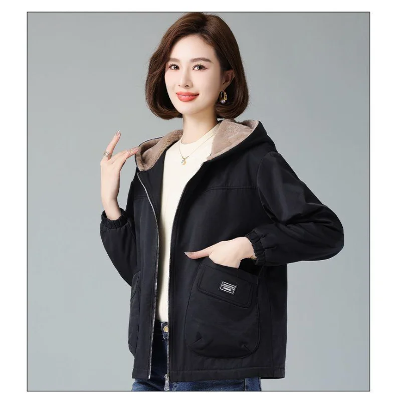 

Женский пуловер с длинными рукавами и капюшоном на молнии, кардиган, модная повседневная куртка, топ