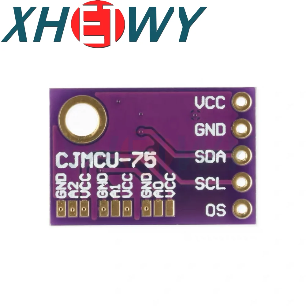 Sensor de temperatura LM75, interfaz I2C de alta velocidad, módulo de placa de desarrollo de alta precisión, LM75A