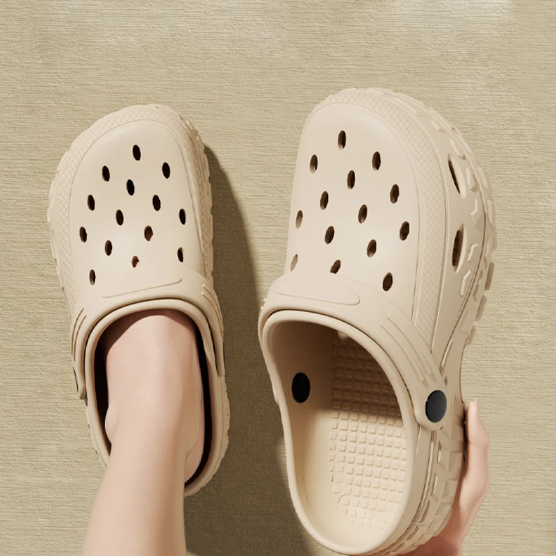 Fashion Summer Couple Style Toe Wrap Sandals Platform Non-slip Flip-flop For Men Women Outdoor Beach Shoes Men's Home Slippers