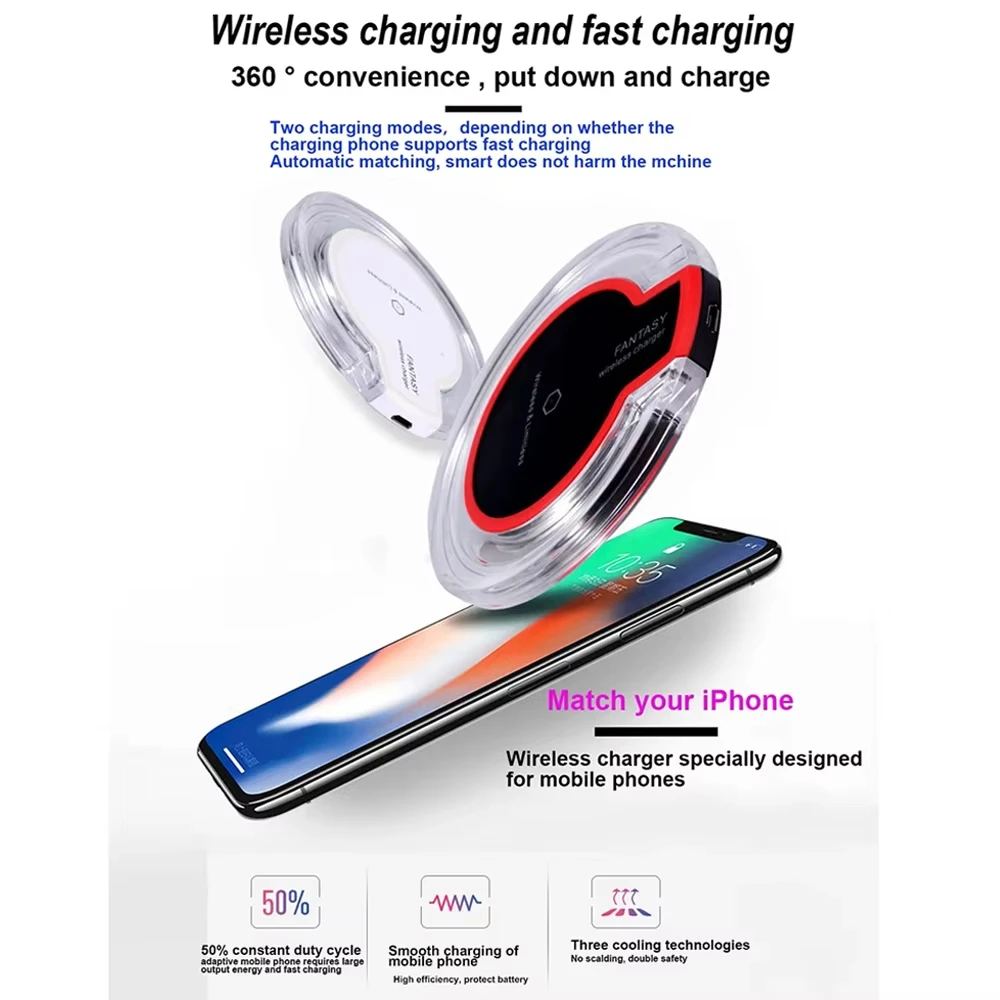 NNBILI Wireless Charger for iPhone 15 14 13 12 16 micro usb Induction Fast Wireless Charging Pad For Samsung S20 S21 S22 S23 ﻿