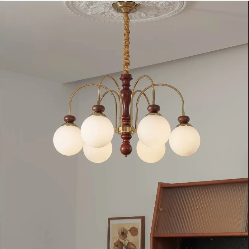 

Retro Glass Led Chandelier Lighting Ceiling Chandeliers Light for Dining Living Room Bedroom Kitchen Indoor Lustre Fixture Lamp