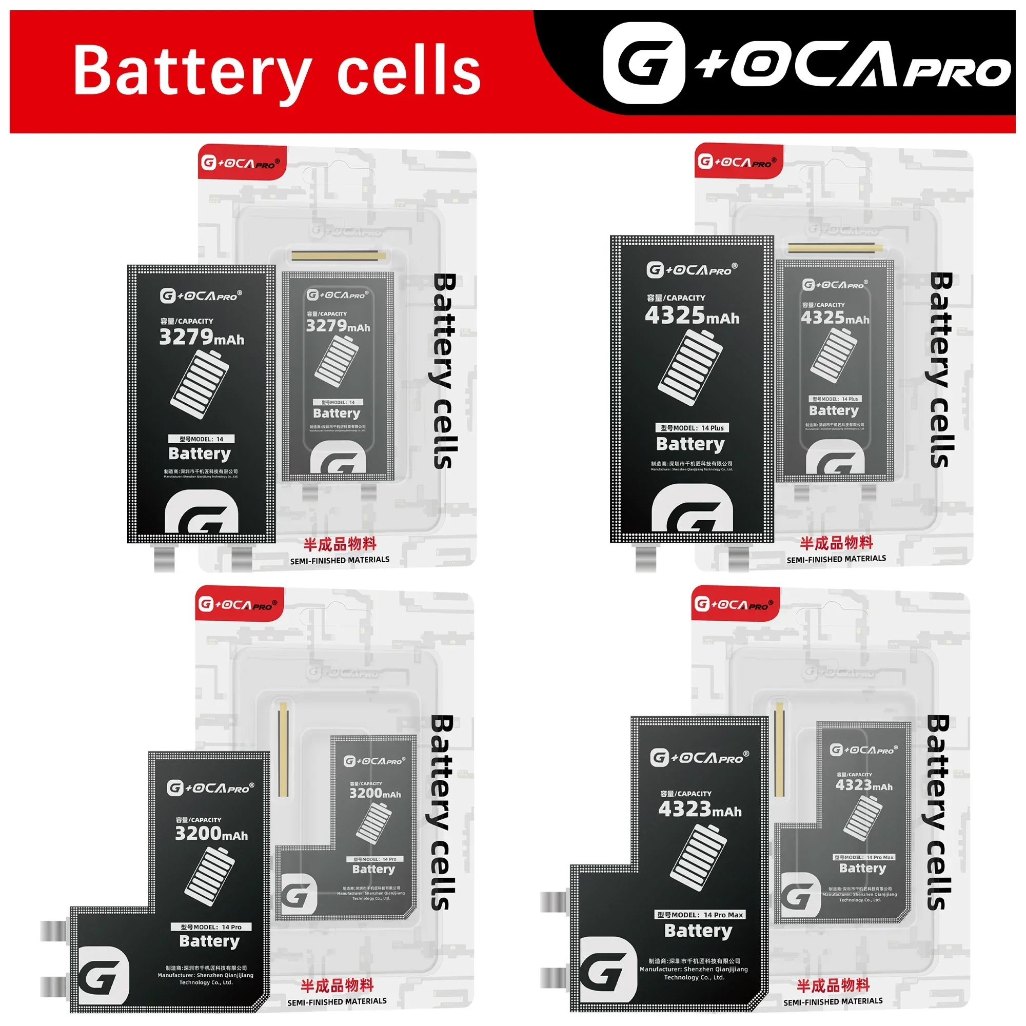 G+OCA pro New original solution battery without cable for iPhone x xr xs max 11 12 13 14 replacement battery Fix popup problem